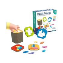 Jogo De Tabuleiro De Correspondência De Formas Com 128 Peças Para Crianças, Brinquedo Interativo De