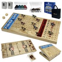 Jogo de tabuleiro de corrida de cavalos BzNota Large 58 cm com 11 cavalos de metal Jogo de tabuleiro de corrida de cavalos BzNota Large 58 cm com 11 cavalos de metal