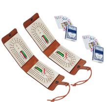 Jogo de Tabuleiro de Cribbage para Viagem PARAROSE, Kit Portátil com 2 Unidades Jogo de Tabuleiro de Cribbage para Viagem PARAROSE, Kit Portátil com 2 Unidades