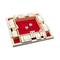 Jogo De Tabuleiro De Dados Aritméticos De Madeira Para 4 Jogadores, Jogo De Números Para Festas,