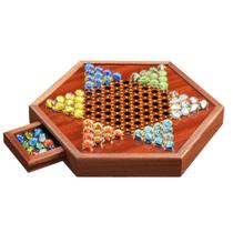Jogo de tabuleiro de damas chinês BOPIPA para 6 jogadores com armazenamento Jogo de tabuleiro de damas chinês BOPIPA para 6 jogadores com armazenamento
