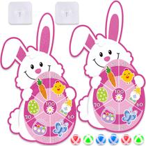 Jogo de tabuleiro de dardos chiazllta Easter Bunny para crianças, 2 unidades