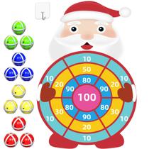 Jogo de tabuleiro de dardos de Natal JKGIFTS 30cm com 12 bolas adesivas