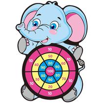 Jogo de tabuleiro de dardos, desenho animado, tema de animais com bolas adesivas 42x34cm