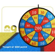 Jogo de tabuleiro de dardos para crianças em ambientes internos e externos com bola de segurança