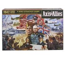 Jogo de tabuleiro de estratégia Hasbro Gaming Avalon Hill Axis & Allies 1942 Segunda Edição da Segunda Guerra Mundial, com tabuleiro extra grande, maiores de 12 anos, 2-5 jogadores, marrom