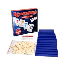 Jogo De Tabuleiro De Estratégia Rummikub Para Seis Jogadores Com Blocos Azuis, Lógica Numérica,