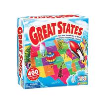 Jogo de tabuleiro de geografia Game Zone Great States para maiores de 7 anos