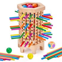 Jogo de tabuleiro de madeira WhimsiPlay Montessori para crianças de 3 a 6 anos Jogo de tabuleiro de madeira WhimsiPlay Montessori para crianças de 3 a 6 anos