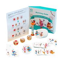 Jogo De Tabuleiro De Memória Com Padrão De Dinossauro Para Crianças, Brinquedos Educativos De