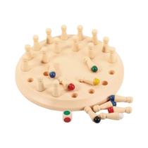 Jogo De Tabuleiro De Memória Montessori Com Bastões De Correspondência, Quebra-Cabeça Lógico Para