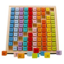 Jogo de tabuleiro de multiplicação Umbresen Wooden com blocos de 100 cubos Jogo de tabuleiro de multiplicação Umbresen Wooden com blocos de 100 cubos