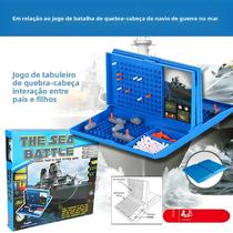 Jogo De Tabuleiro De Navio De Guerra De Estratégia Familiar Brinquedo Interativo De Batalha Marítima
