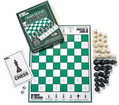 Jogo de tabuleiro de xadrez Bobby Fischer Aprenda a jogar Jogo de tabuleiro de xadrez Bobby Fischer Aprenda a jogar
