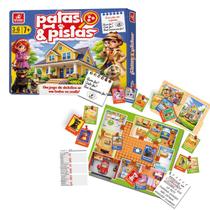 Jogo de Tabuleiro Detetive Patas e Pistas Patrulha Investigativa Pet Misterio Confusão na Casa Jogo de Tabuleiro Detetive Patas e Pistas Patrulha Investigativa Pet Misterio Confusão na Casa