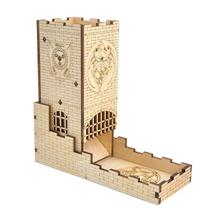 Jogo de tabuleiro Dice Tower CZYY Castle Wood Cut com bandeja Jogo de tabuleiro Dice Tower CZYY Castle Wood Cut com bandeja