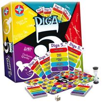 Jogo De Tabuleiro Diga 5 Perguntas e Respostas Estrela