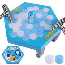 Jogo de Tabuleiro DR.DUDU Save Penguin Break Ice Kids 4-8 Anos