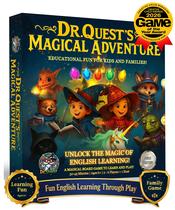 Jogo de Tabuleiro Dr. Quest Aventura Mágica Aprendizado de Inglês Jogo de Tabuleiro Dr. Quest Aventura Mágica Aprendizado de Inglês