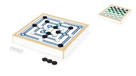 Jogo de Tabuleiro e Estratégia Damas e Trilha