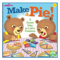 Jogo de tabuleiro eBoo Make a Pie Learn Fractions 5+ Years