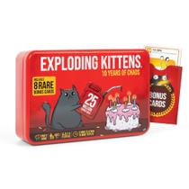 Jogo de Tabuleiro Exploding Kittens Edição de 10 Anos em Lata