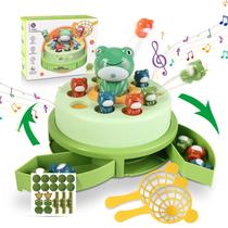 Jogo de tabuleiro Frog Pop Up Bounce and Catch para crianças de 5 a 7 anos