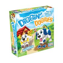 Jogo de tabuleiro Game Zone Diggin' Doggies com 12 ossos de 2 a 4 jogadores Jogo de tabuleiro Game Zone Diggin' Doggies com 12 ossos de 2 a 4 jogadores