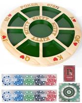 Jogo de tabuleiro Giant Michigan Rummy Deluxe com placa de madeira Jogo de tabuleiro Giant Michigan Rummy Deluxe com placa de madeira