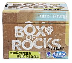 Jogo de tabuleiro Hasbro Gaming Box of Rocks Party com 300 Trivia Q Jogo de tabuleiro Hasbro Gaming Box of Rocks Party com 300 Trivia Q