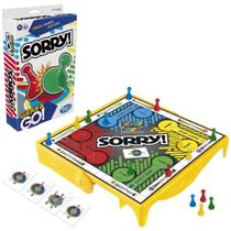 Jogo de tabuleiro Hasbro Gaming Desculpe! Grab and Go, tamanho de viagem