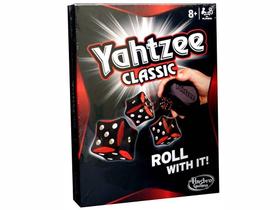 Jogo de tabuleiro Hasbro Gaming Yahtzee com 5 cartas de dados e pontuação