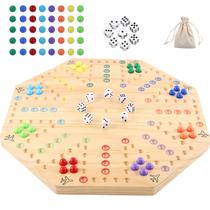 Jogo de tabuleiro HOROW Wahoo Wooden Aggravation 6/8 jogadores com Acc