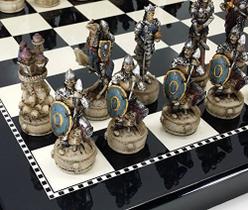 Jogo de Tabuleiro HPL Conjunto de Xadrez Esqueleto Assassino Gótico com Caveiras
