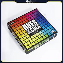 Jogo de tabuleiro HUES and CUES Vibrant Color Guessing 3-10 jogadores