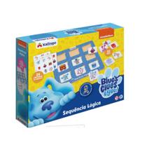 Jogo de Tabuleiro Infantil Blue's Clues Sequencia Logica, Desenvolvimento e Atenção com 39 Peças Xalingo - 55365 Jogo de Tabuleiro Infantil Blue's Clues Sequencia Logica, Desenvolvimento e Atenção com 39 Peças Xalingo - 55365