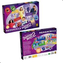 Jogo de tabuleiro infantil memomimica divertida mente 2