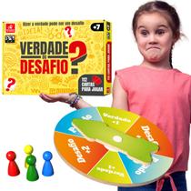 Jogo de Tabuleiro Infantil Perguntas Verdade ou Desafio Jogo de Tabuleiro Infantil Perguntas Verdade ou Desafio