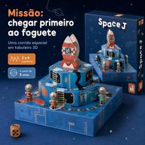 Jogo de Tabuleiro Infantil Space J Missão Espacial Janod 3D Madeira 2 a 4 Jogadores 5 Anos Jogo de Tabuleiro Infantil Space J Missão Espacial Janod 3D Madeira 2 a 4 Jogadores 5 Anos