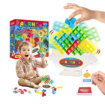 Jogo de tabuleiro iYuepeng Tetra Tower Balance Stacking Toys para crianças e adultos