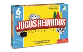 Jogo De Tabuleiro Jogos Reunidos 6 Em 1 Clássicos 1162 Nig Jogo De Tabuleiro Jogos Reunidos 6 Em 1 Clássicos 1162 Nig