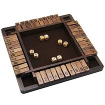 Jogo de tabuleiro Juegoal Shut The Box 4 Players Wooden 30cm Jogo de tabuleiro Juegoal Shut The Box 4 Players Wooden 30cm