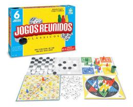 Jogo De Tabuleiro Kit Com 6 Jogos Clássicos - Nig Brinquedos