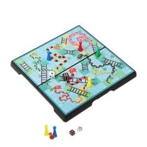 Jogo de tabuleiro KOKOSUN Mini Snakes and Ladders Magnetic Travel