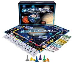 Jogo de tabuleiro Late for the Sky Space-opoly para 2 a 6 jogadores