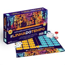 Jogo de Tabuleiro Linha Do Tempo Para Toda A Família Divertido Conhecimento 250 Cartas +9 Anos Nig Brinquedos - 1134
