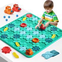 Jogo de Tabuleiro Logical Road Builder STEM Kids 4-8 Anos