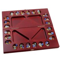 Jogo de tabuleiro Mancala GSE Games & Sports Expert para 4 jogadores com pedras