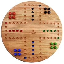 Jogo de tabuleiro Marbles Solid Oak Wood 4 Player Cauff 35cm Jogo de tabuleiro Marbles Solid Oak Wood 4 Player Cauff 35cm