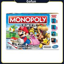 Jogo de tabuleiro Mario MONOPOLY Gamer com personagens de Super Mario